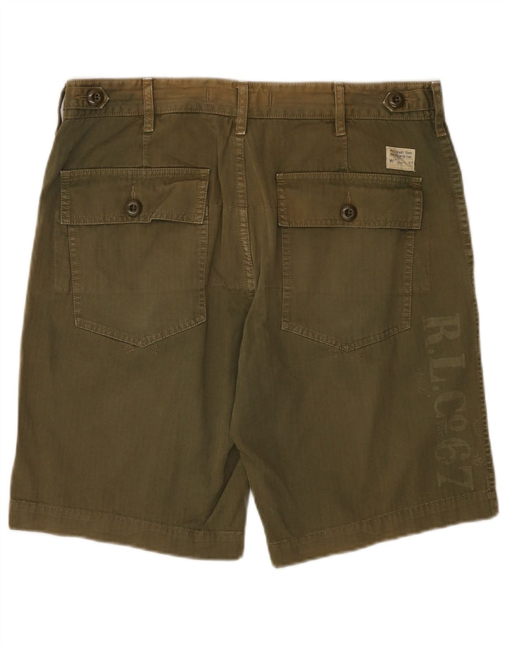 RALPH LAUREN Shorts Chino Masculino Gráfico W31 Algodão Cáqui Médio