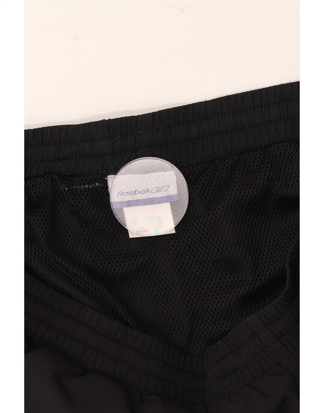 Shorts de natação masculino Reebok médio preto poliéster