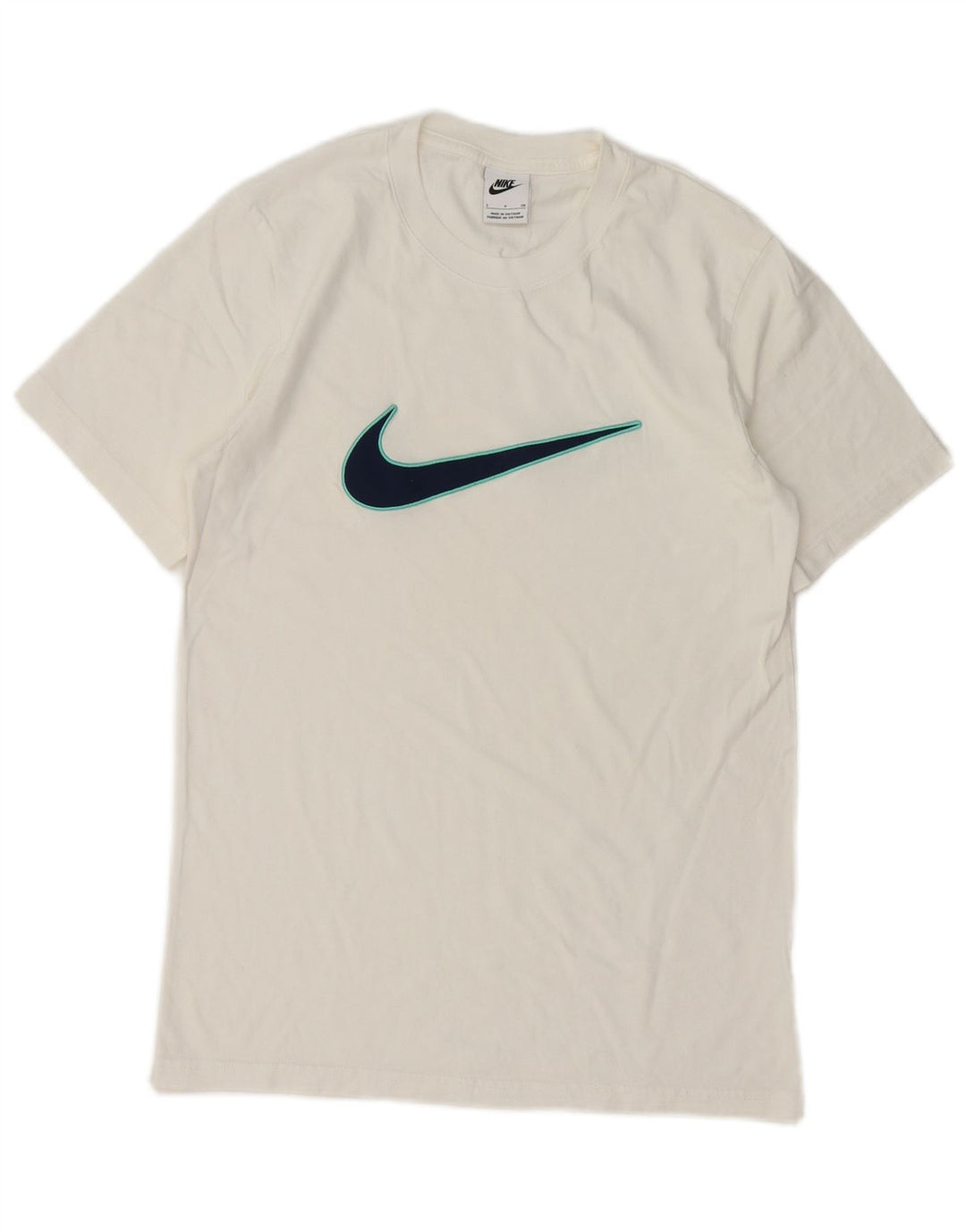 Camiseta Nike masculina gráfica top pequeno branco