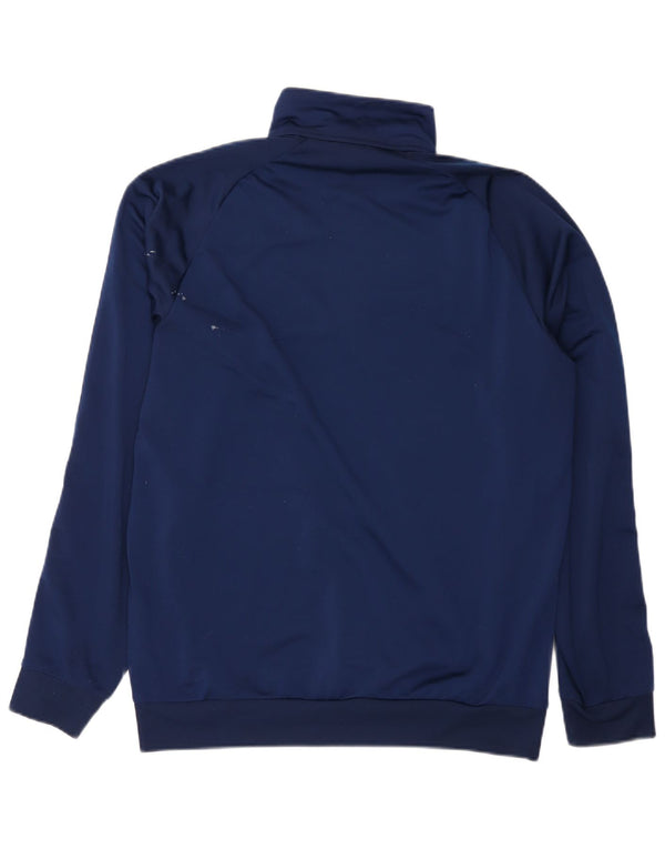 Adidas Mens Treino Top Jaqueta Grande Poliéster Azul Marinho