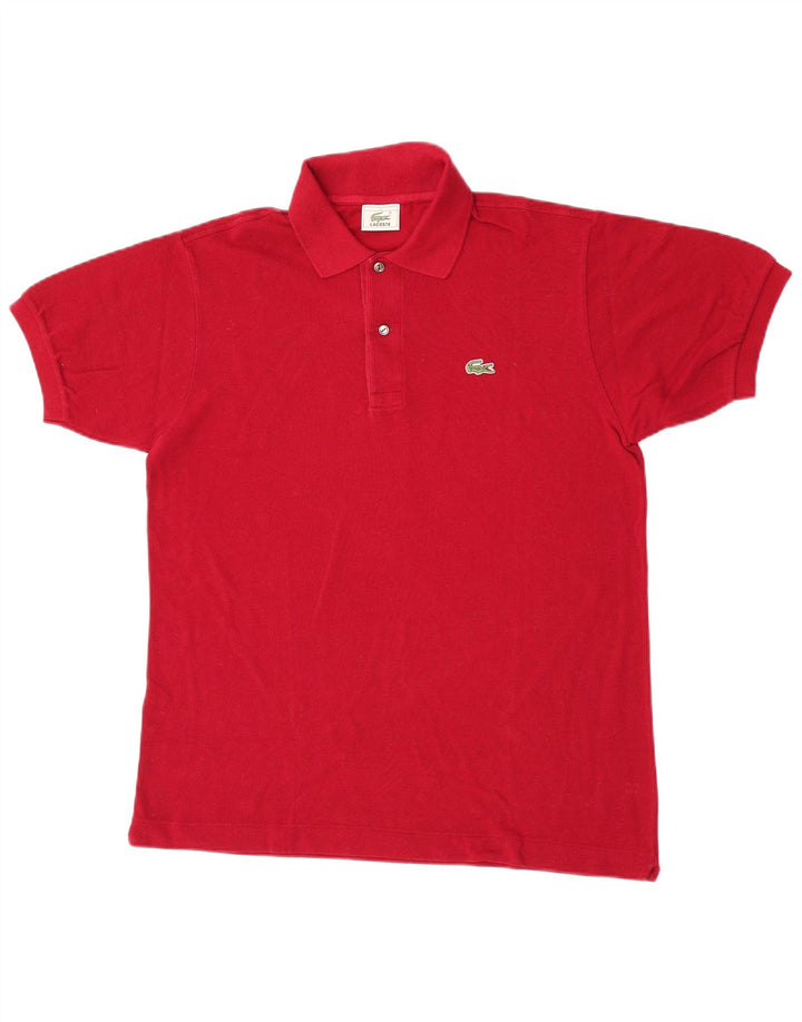 Camisa polo masculina Lacoste tamanho 4 médio algodão vermelho