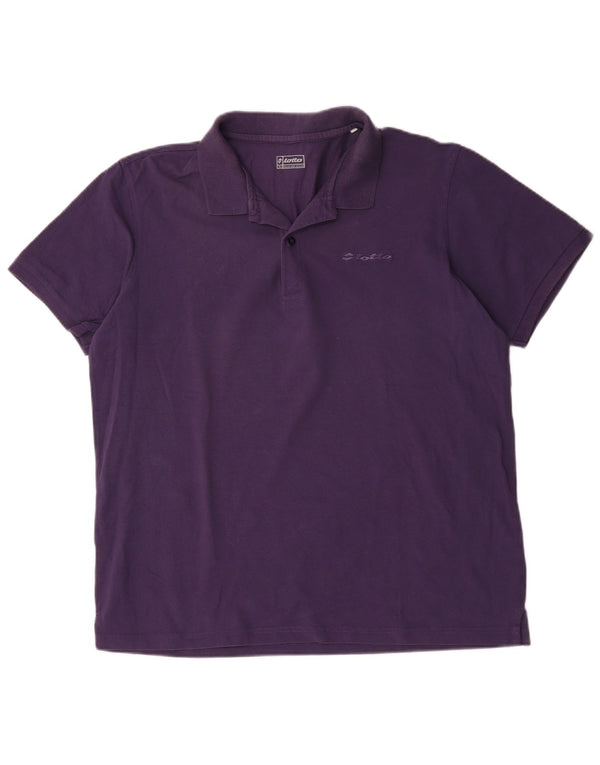 Camisa polo masculina Lotto 2XL algodão roxo