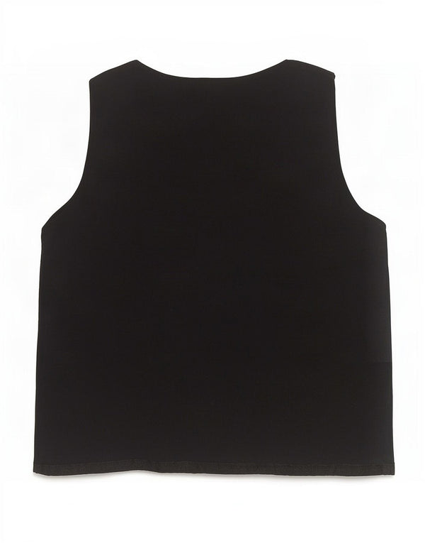 Colete feminino Marks & Spencer UK 12 viscose preta média