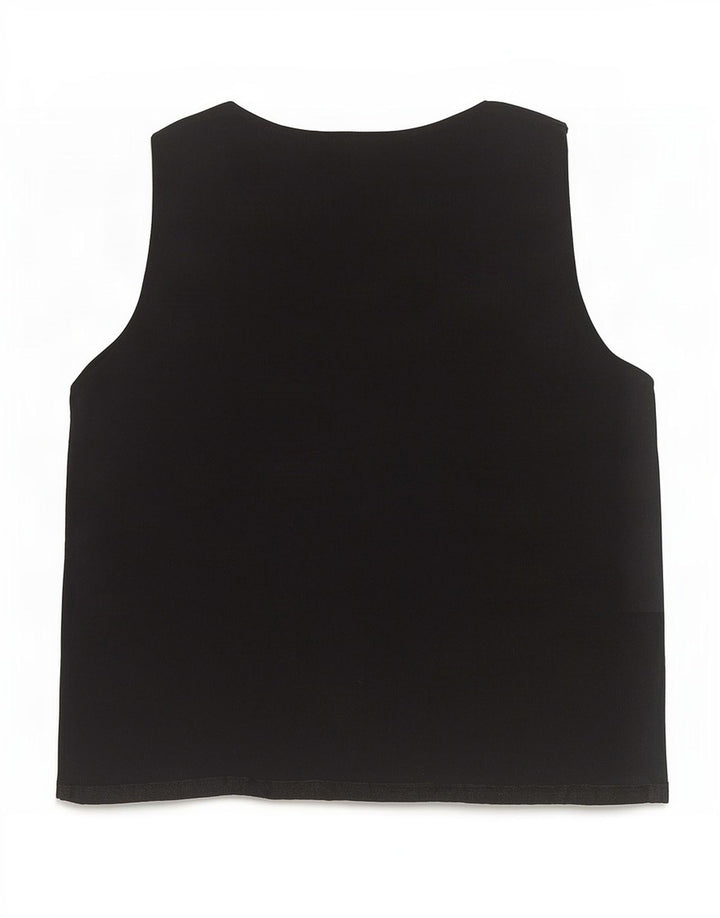 Colete feminino Marks & Spencer UK 12 viscose preta média