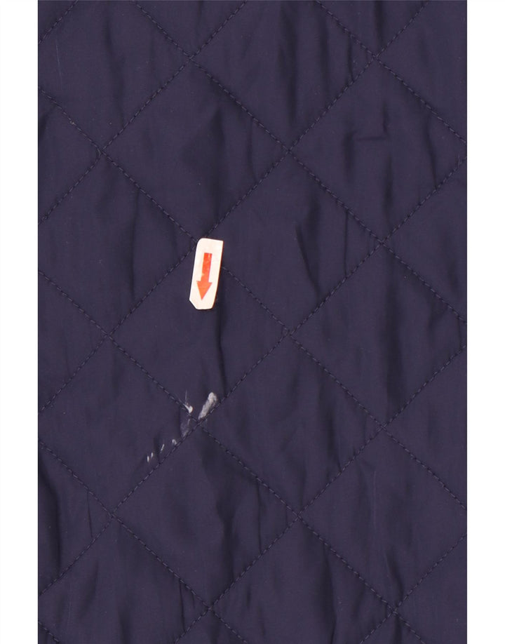 Sobretudo acolchoado feminino Monsoon UK 10 poliéster azul pequeno