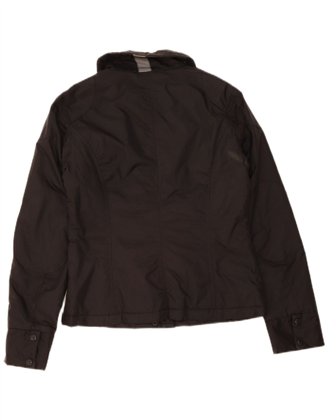 Jaqueta utilitária feminina VINTAGE UK 14 nylon preto médio