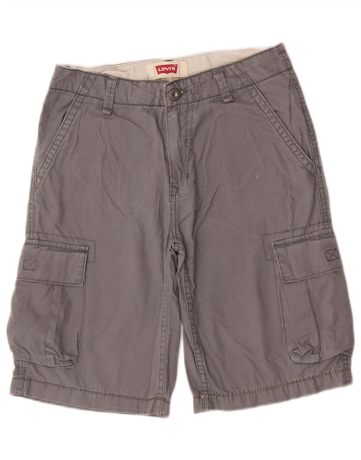 Shorts cargo masculinos Levi's 13-14 anos W27 algodão cinza