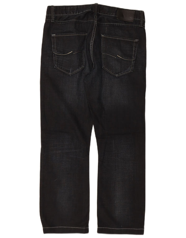 Jeans retos masculinos JACK & JONES W33 L28 algodão preto