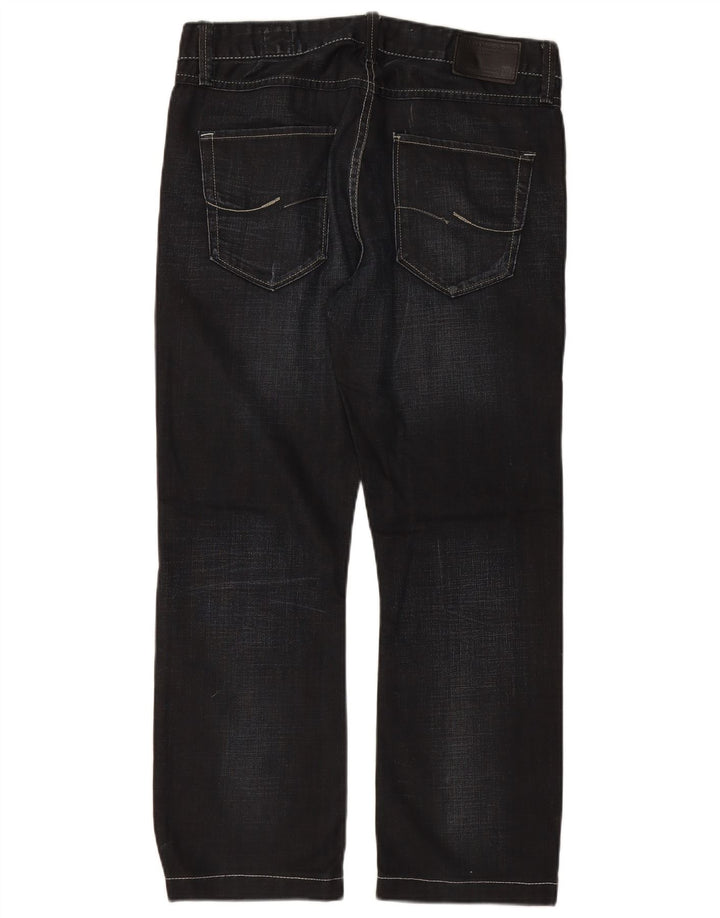 Jeans retos masculinos JACK & JONES W33 L28 algodão preto