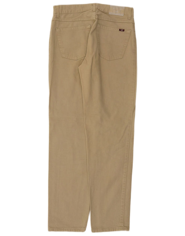 Calça casual reta masculina Mustang W31 L32 algodão bege