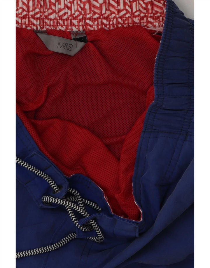 Shorts de natação masculino Marks & Spencer grande azul