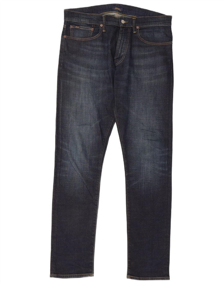 POLO RALPH LAUREN Jeans Slim Masculino W33 L34 Azul Marinho Algodão