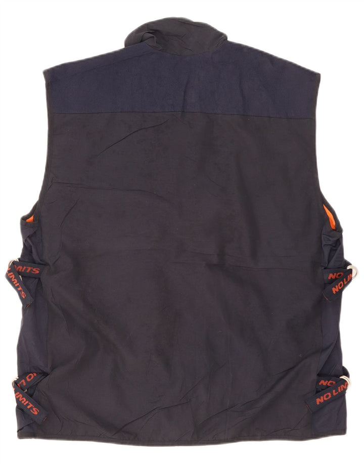 No Limits Masculino Utility Gilet UK 40 Grande Poliéster Azul Marinho