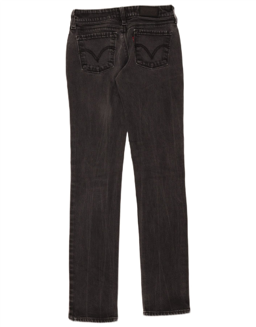 Calça jeans feminina Levi's 571 Slim W28 L34 algodão preto