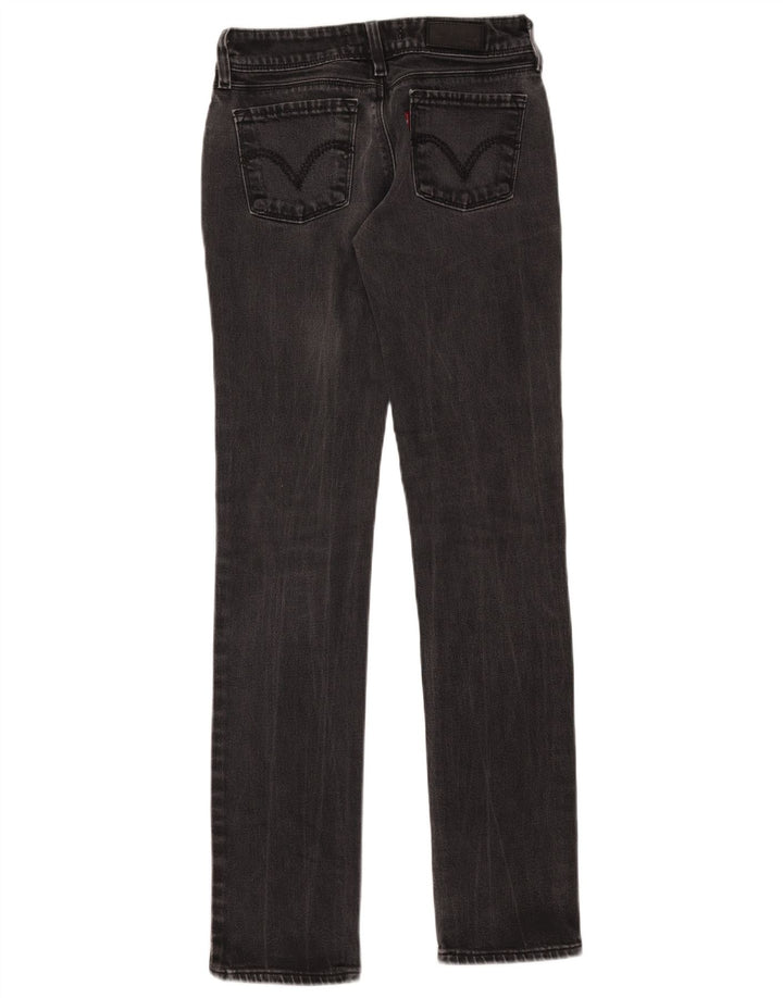 Calça jeans feminina Levi's 571 Slim W28 L34 algodão preto