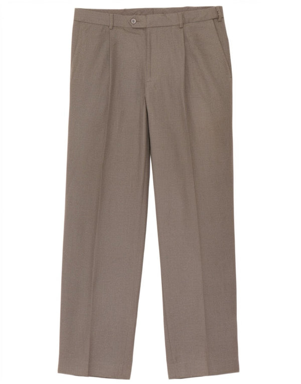 Calça masculina Marks & Spencer Pegged Suit W36 L31 cinza poliéster