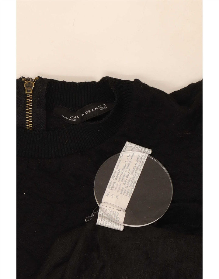 Vestido feminino Zara A-Line UK 12 Médio Preto