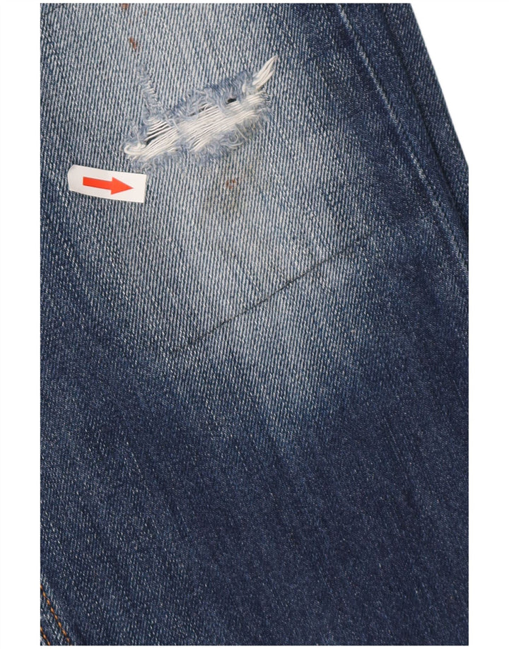 DIESEL Mens Heeven Distressed Jeans retos W32 L27 algodão azul