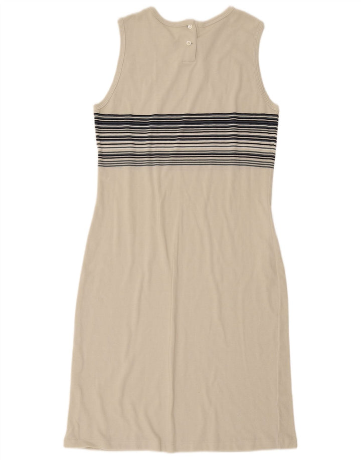 Vestido bodycon feminino Lacoste tamanho 44 grande listrado branco