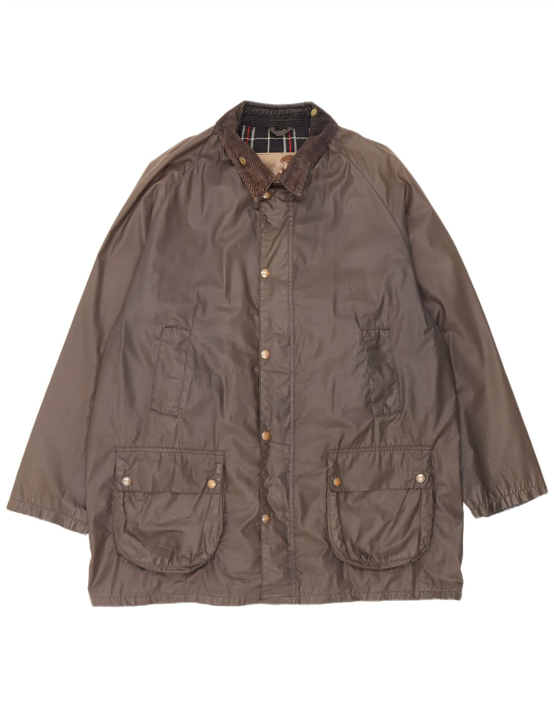 Jaqueta masculina de algodão encerado Conbipel UK 42 XL poliéster cáqui