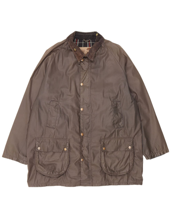 Jaqueta masculina de algodão encerado Conbipel UK 42 XL poliéster cáqui