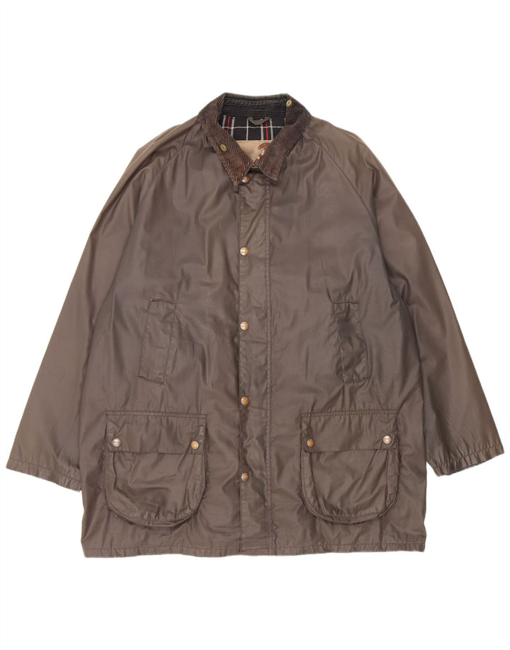 Jaqueta masculina de algodão encerado Conbipel UK 42 XL poliéster cáqui