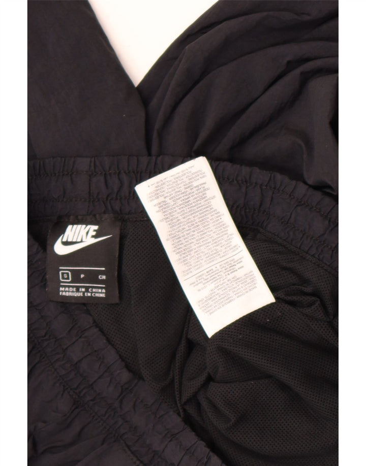 Calça de treino masculina Nike pequena preta de nylon