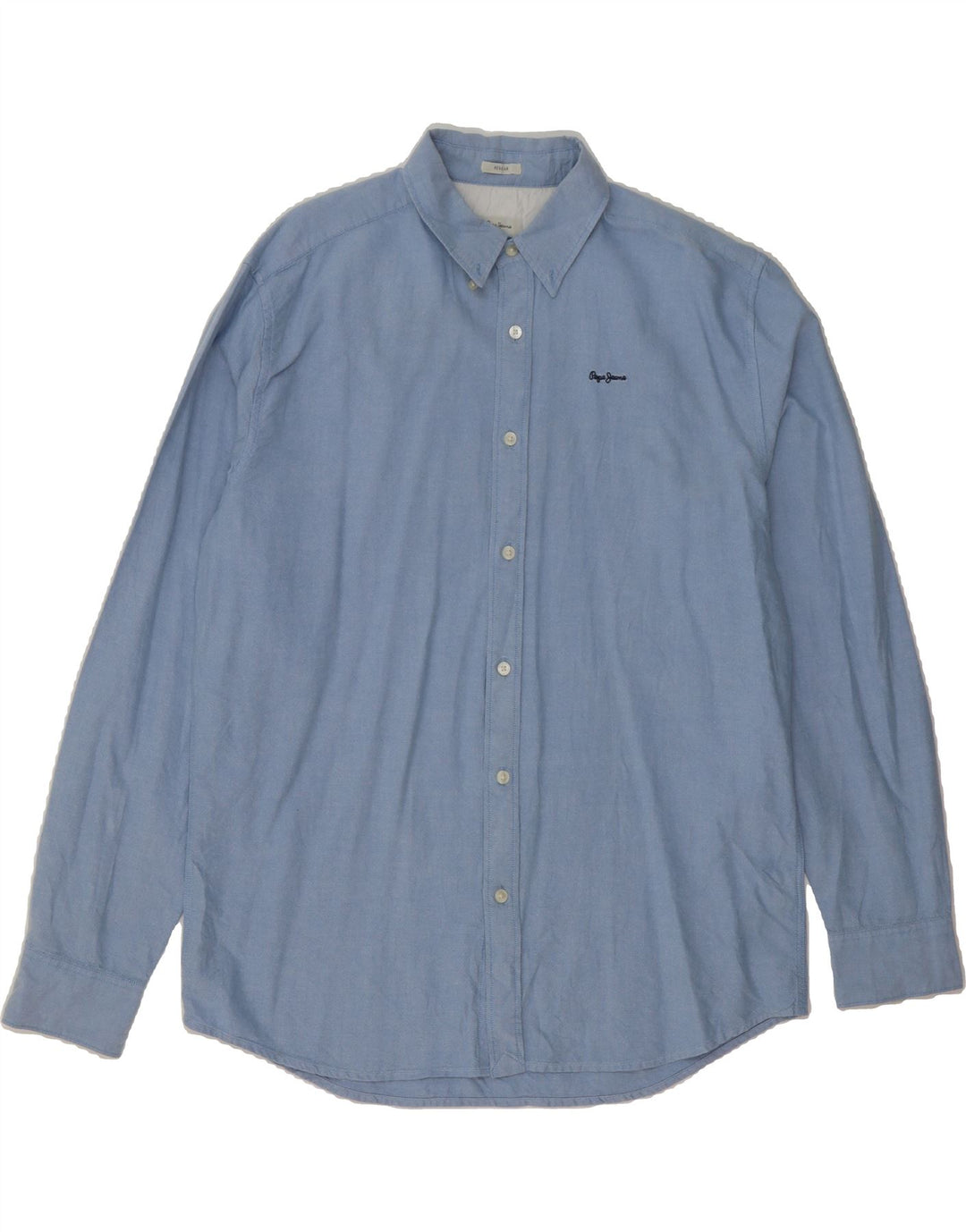 PEPE JEANS Mens Regular Fit Shirt XL Blue Cotton Vintage PEPE Jeans and Second-Hand PEPE Jeans from Messina Hembry 