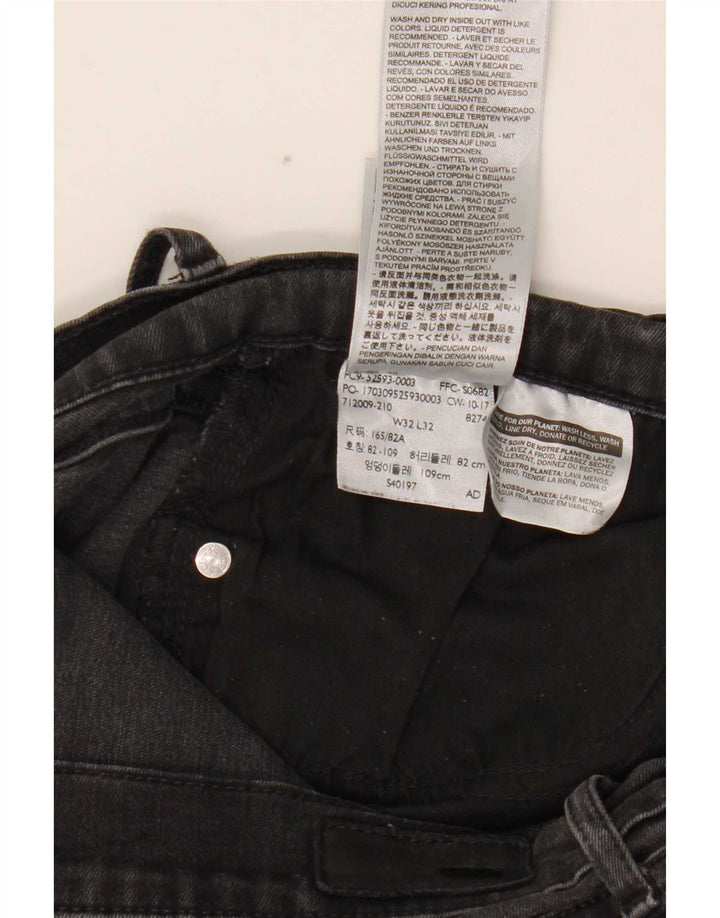 Jeans skinny feminino Levi's W32 L32 algodão preto