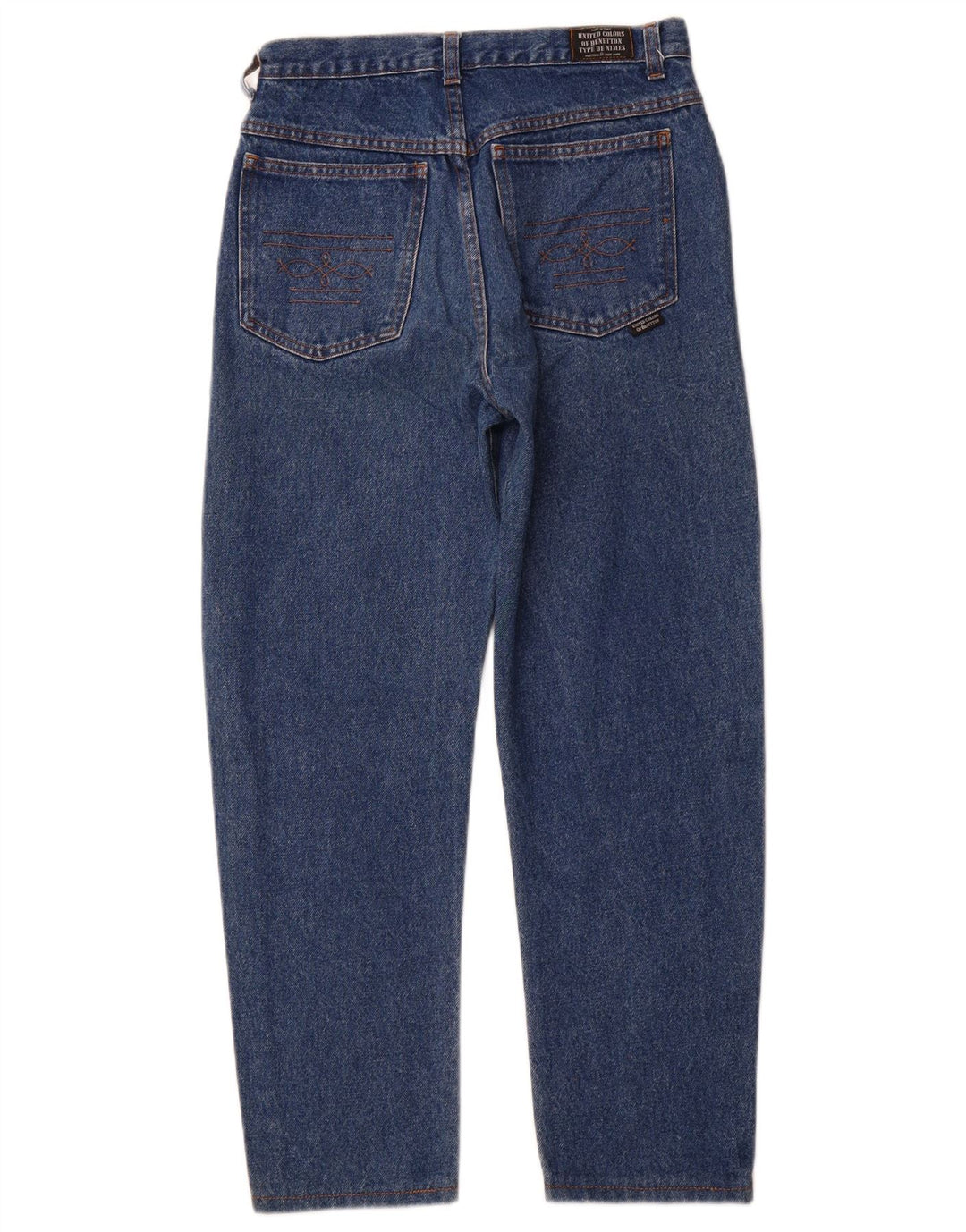 Calça jeans reta masculina BENETTON W28 L27 algodão azul