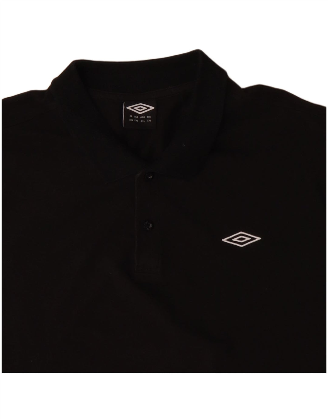 Camisa polo masculina UMBRO 2XL algodão preto