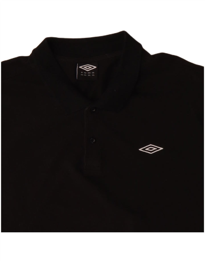 Camisa polo masculina UMBRO 2XL algodão preto