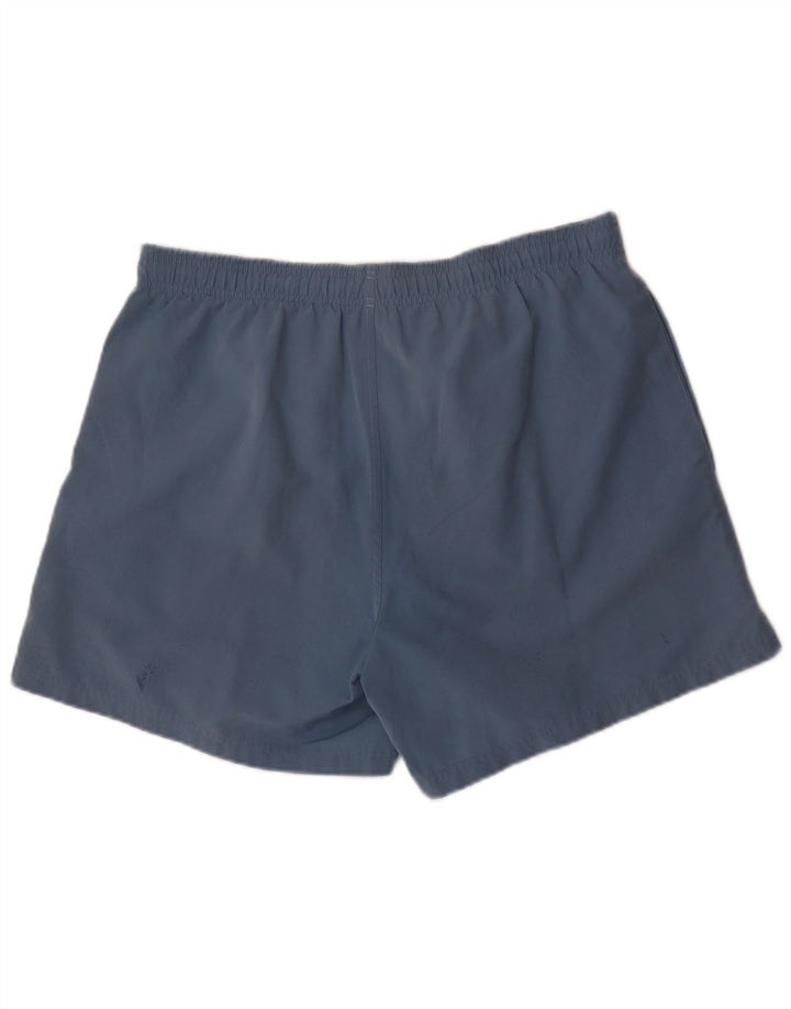 Shorts esportivos masculinos Adidas grande poliéster azul