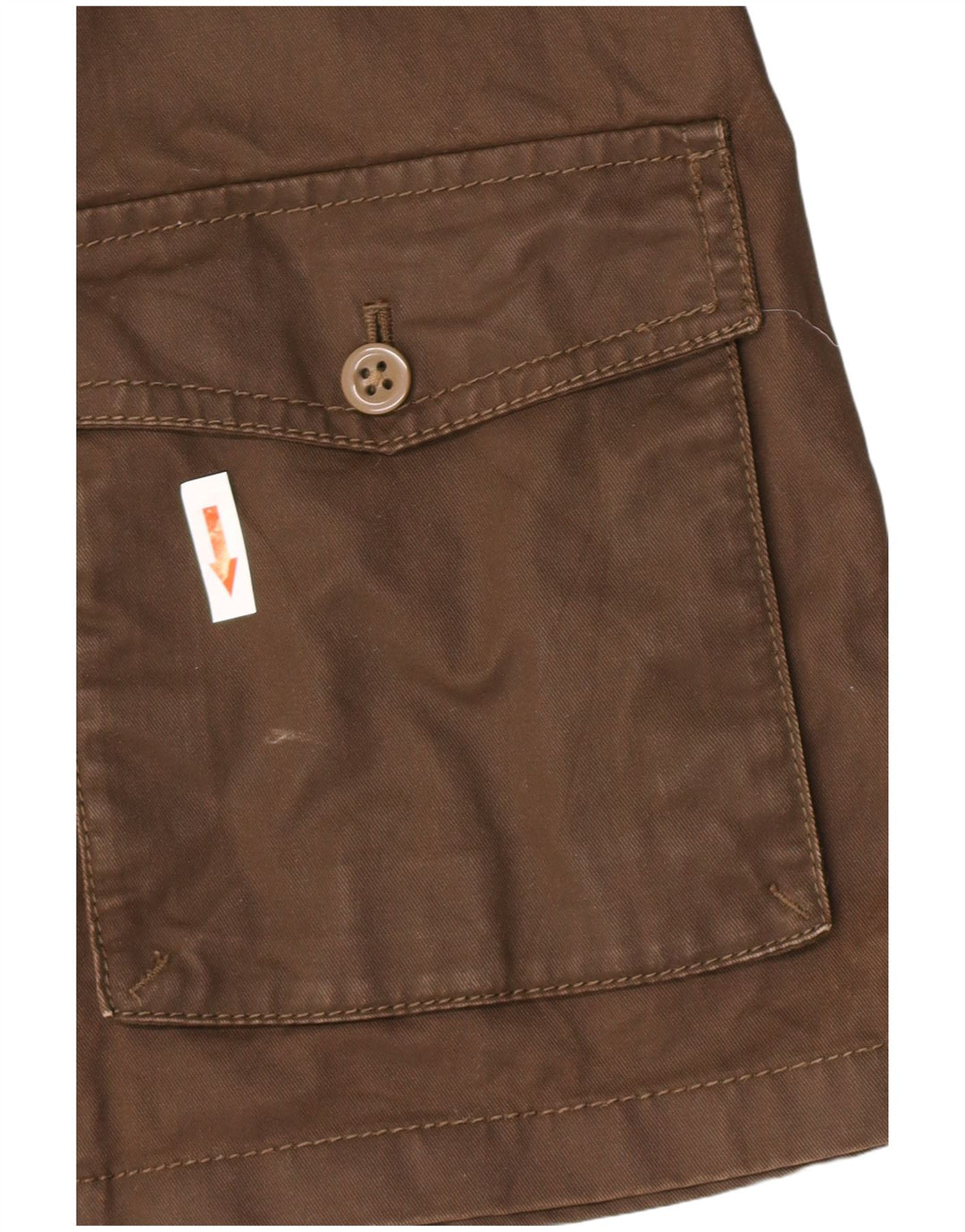 Jaqueta utilitária feminina J. Crew UK 6 XS algodão marrom