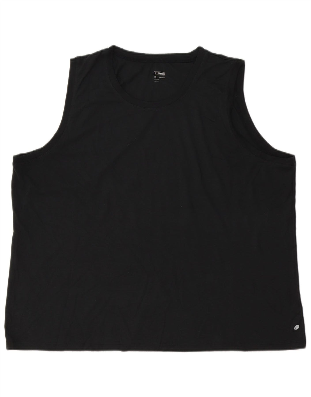 L.L.Bean colete feminino top UK 20 2XL poliéster preto