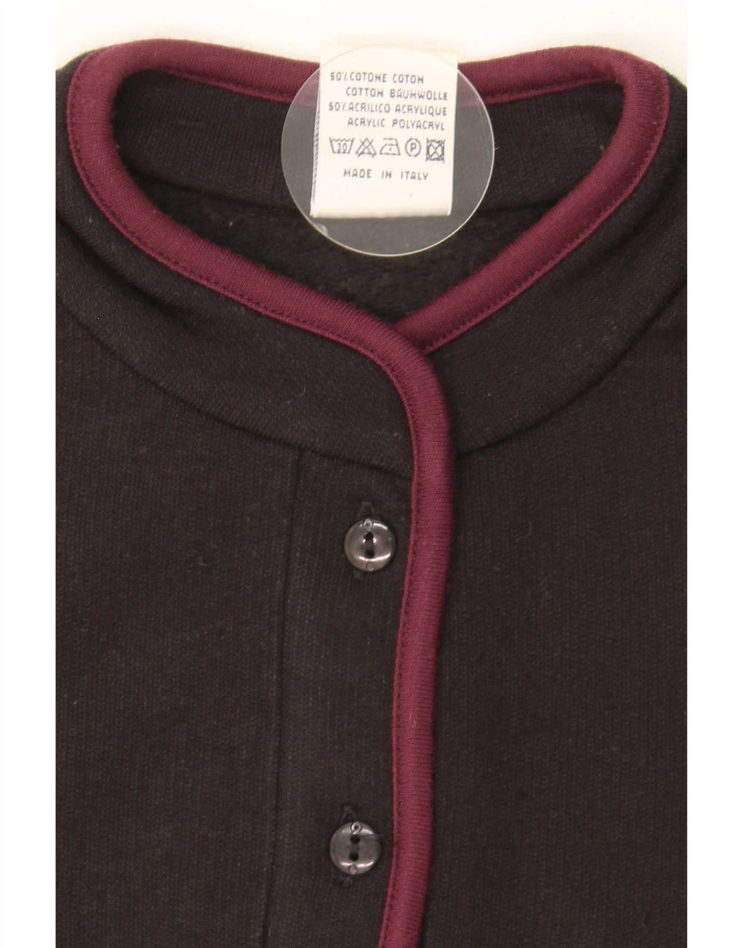 Campagnolo feminino oversized gráfico moletom jumper Reino Unido 16 grande preto