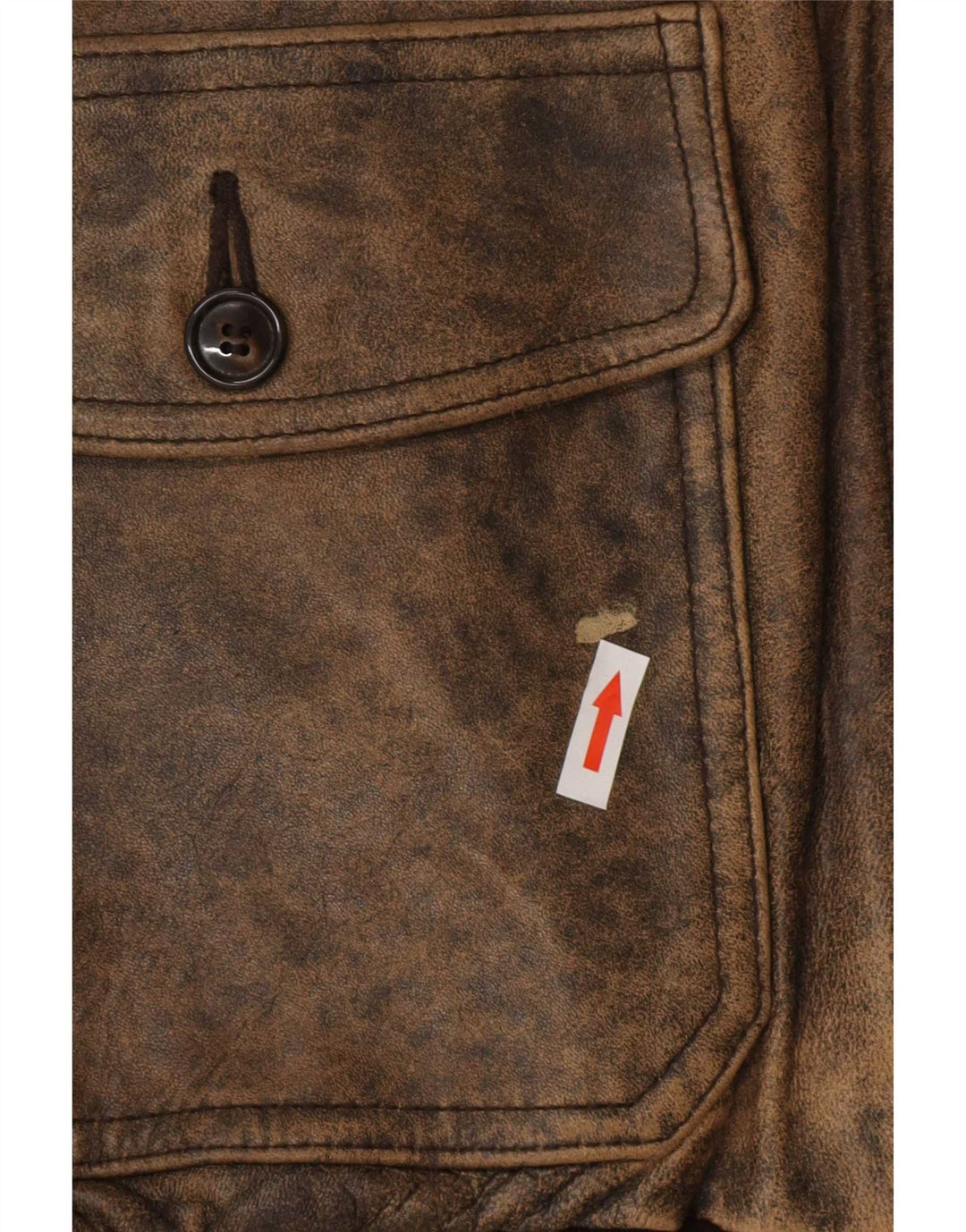 Jaqueta masculina Schott de couro gráfico Flight Aviator UK 42 XL couro marrom