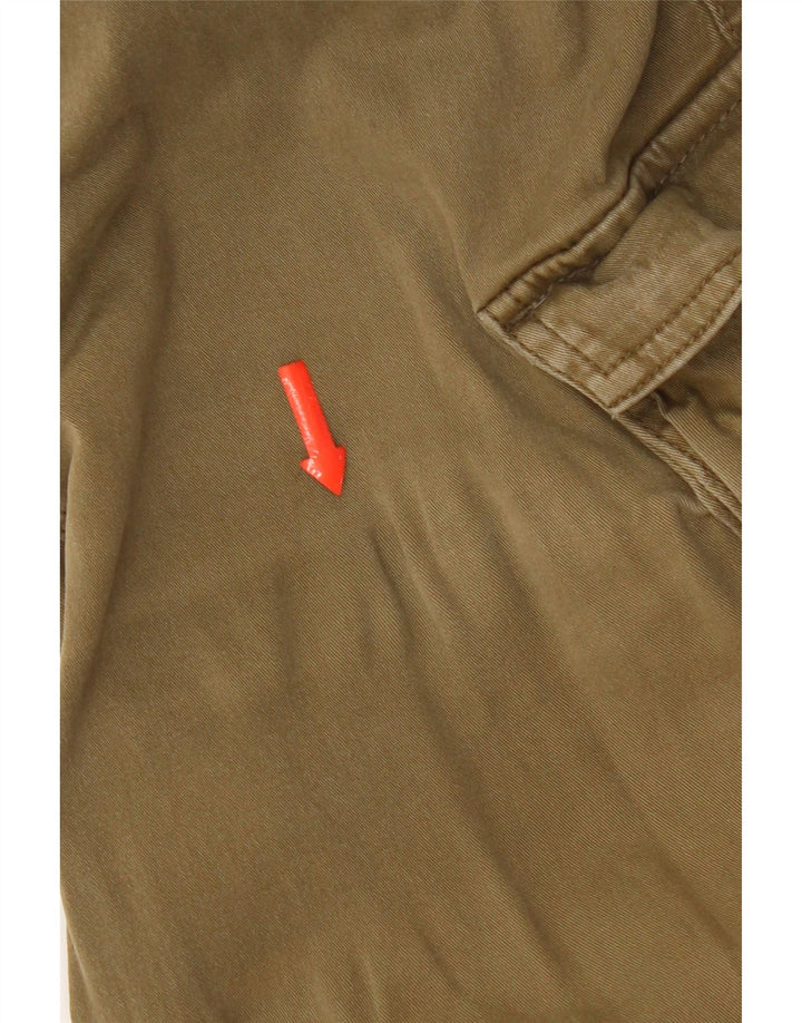 Shorts cargo masculino Jack & Jones grande W34 algodão cáqui