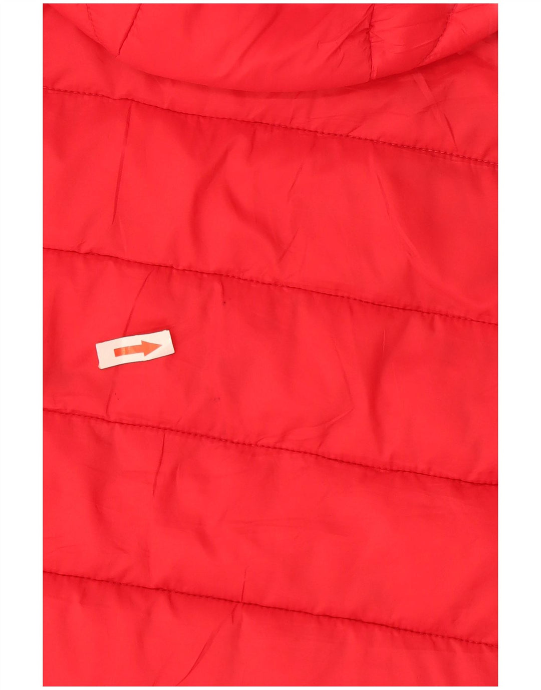 Jaqueta feminina acolchoada com capuz Calvin Klein Reino Unido 16 grande nylon vermelho