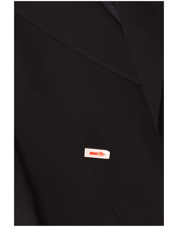 Jaqueta Blazer Masculina Abital com 2 Botões IT 46 Pequena Lã Azul Marinho