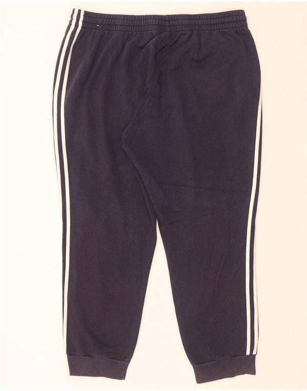 Calça de treino masculina Adidas Joggers 2XL algodão azul marinho
