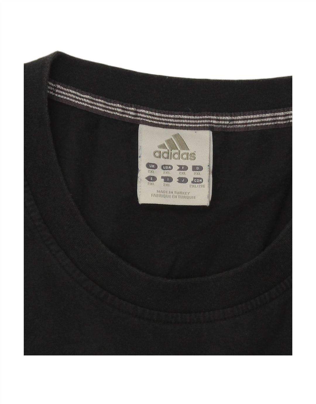 Camiseta masculina Adidas 2XL preta