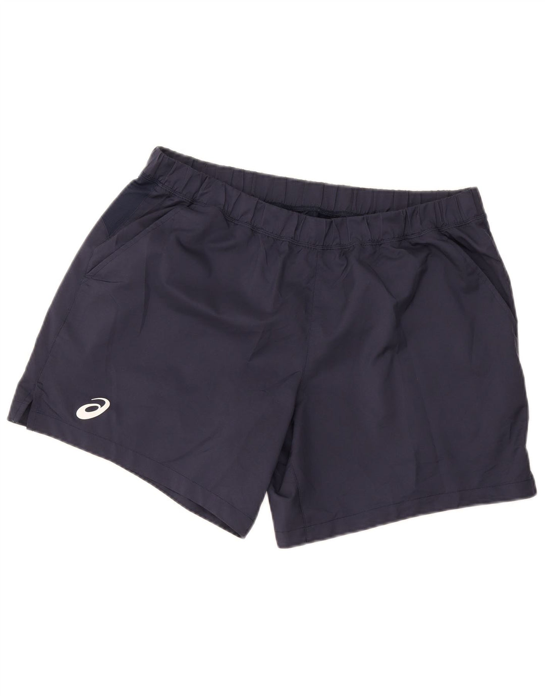 Shorts esportivos masculinos Asics XL azul marinho poliéster