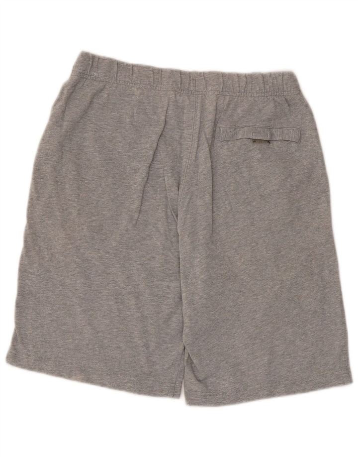 Shorts esportivos femininos Nike UK 12 algodão cinza médio