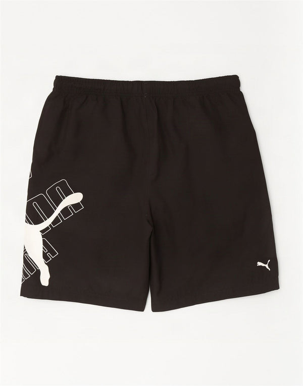 Shorts esportivos gráficos Puma Boys 15-16 anos pretos