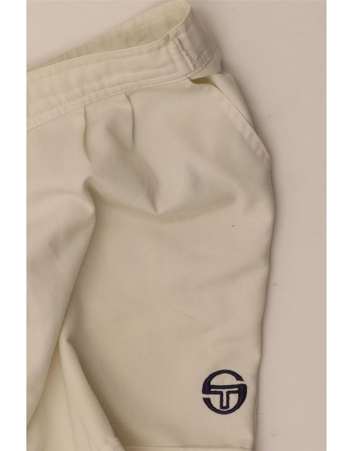 SERGIO TACCHINI Shorts chino feminino W36 grande branco
