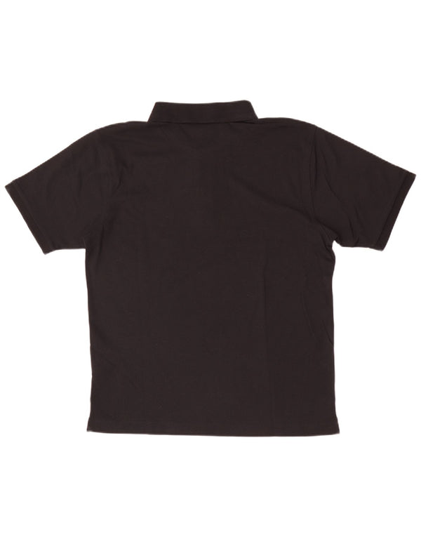 Camisa polo masculina Champion pequena de algodão preto