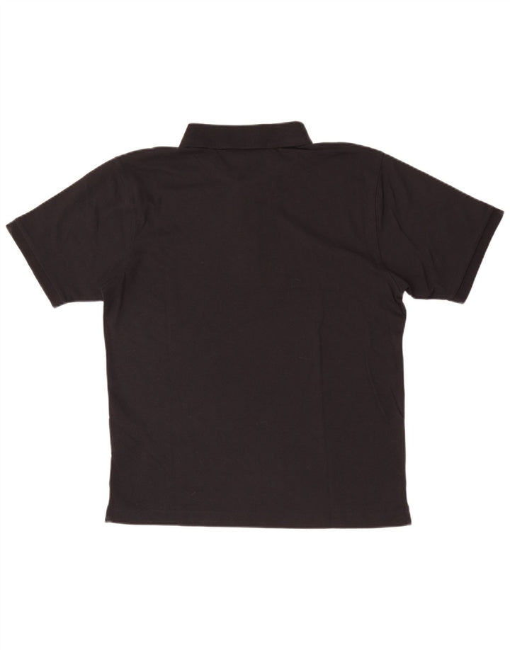 Camisa polo masculina Champion pequena de algodão preto