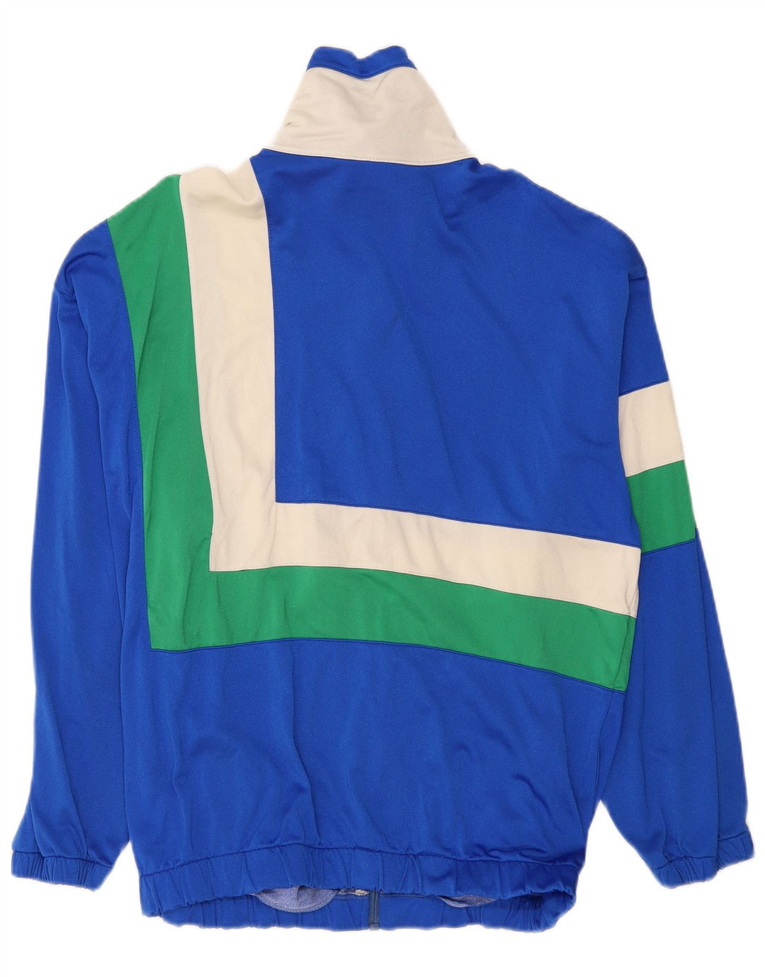 Jaqueta vintage masculina de agasalho pequeno azul colorido