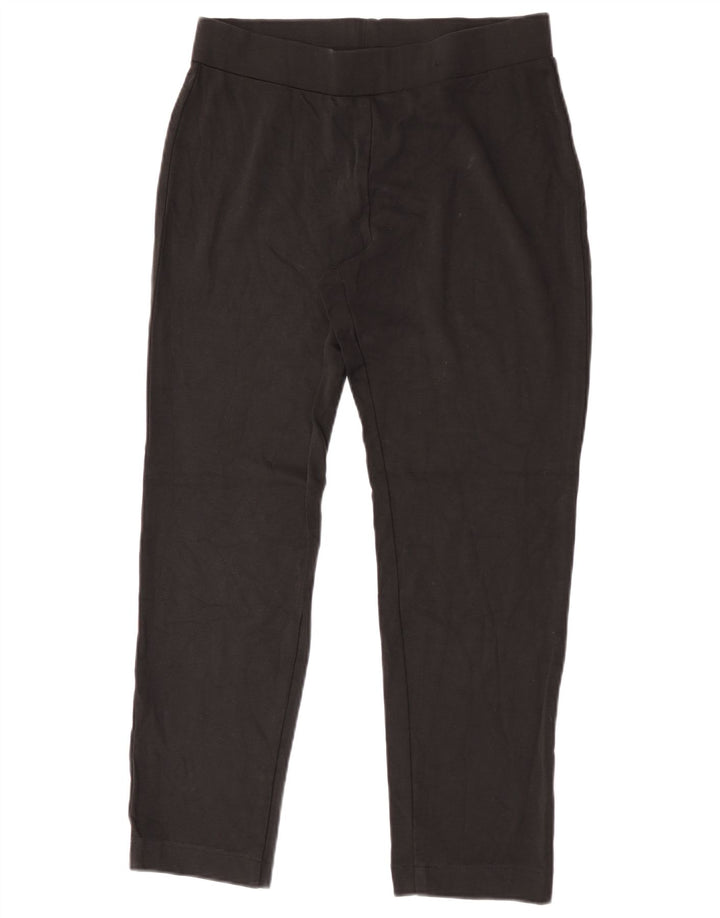 Leggings femininos Marks & Spencer Reino Unido 12 viscose preta média